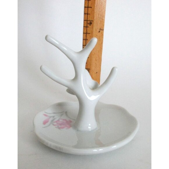 Vintage Butterfly & Branch Jewelry Ring Holder - Dresser Accesory - Engagement B - Picture 4 of 5